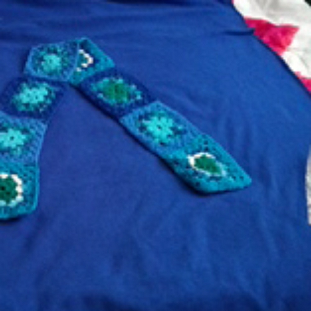 Hand crochet scarf